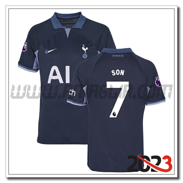 Seconda Maglia Calcio Tottenham Hotspur SON #7 2023 2024