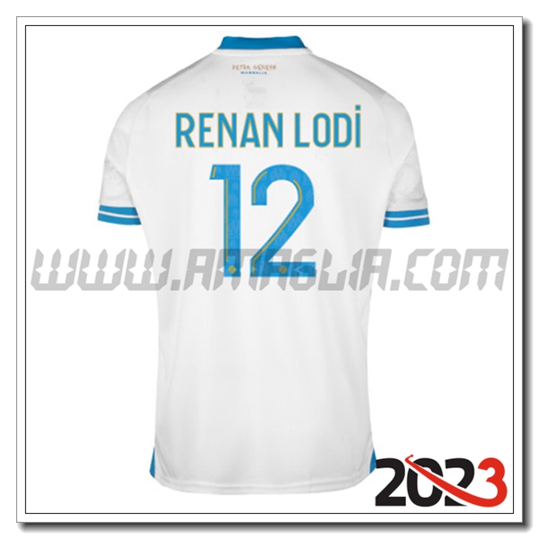 Prima Maglia Calcio Marsiglia OM RENAN LODI #12 2023 2024