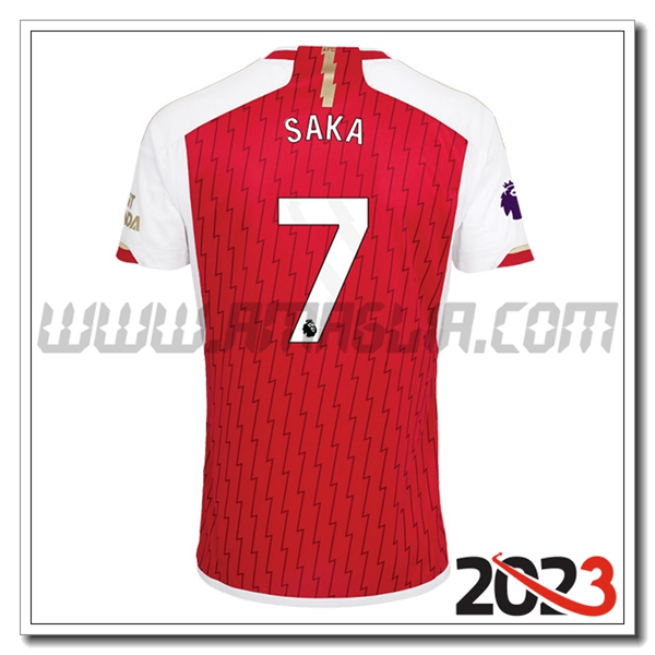 Prima Maglia Calcio Arsenal SAKA #7 2023 2024