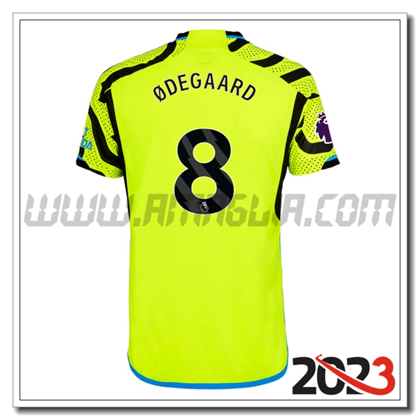 Seconda Maglia Calcio Arsenal 脴DEGAARD #8 2023 2024
