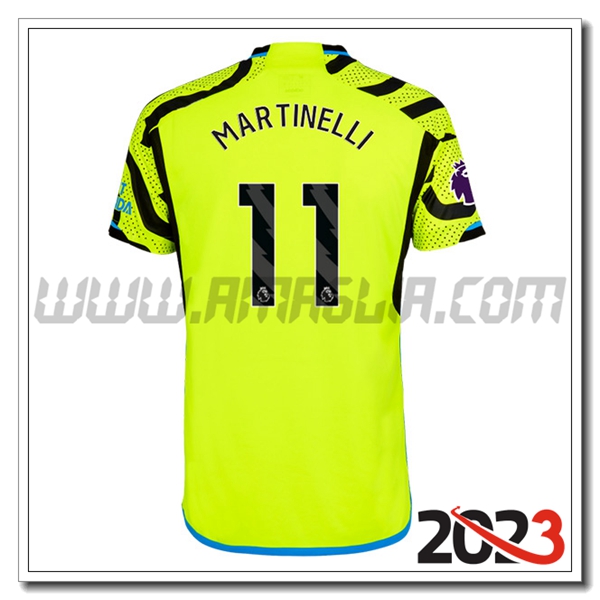 Seconda Maglia Calcio Arsenal MARTINELLI #11 2023 2024