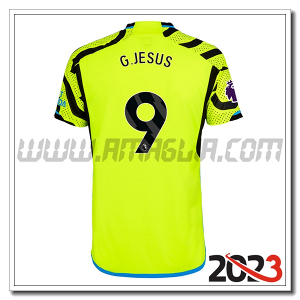 Seconda Maglia Calcio Arsenal G.JESUS #9 2023 2024