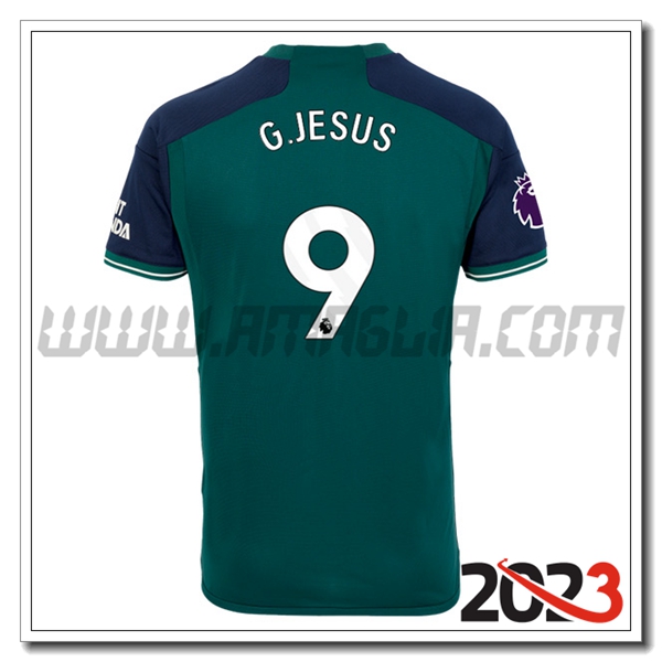 Terza Maglia Calcio Arsenal G.JESUS #9 2023 2024