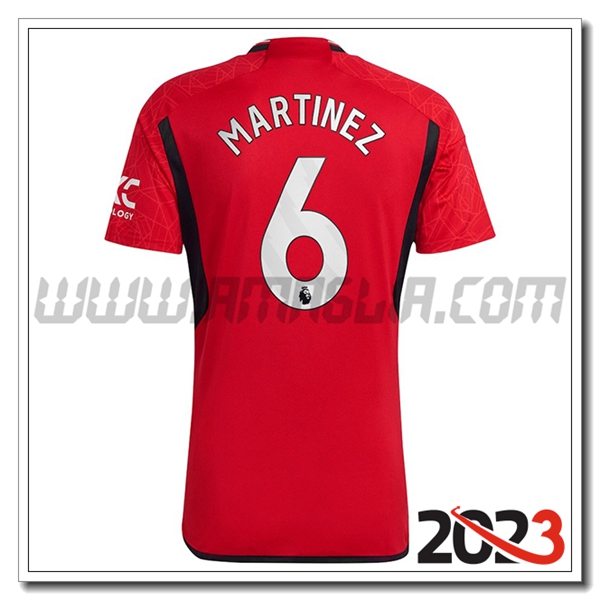 Prima Maglia Calcio Manchester United MARTINEZ #6 2023 2024