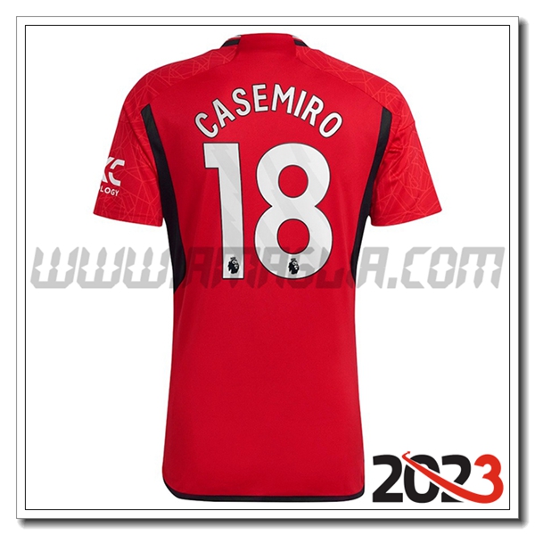 Prima Maglia Calcio Manchester United CASEMIRO #18 2023 2024