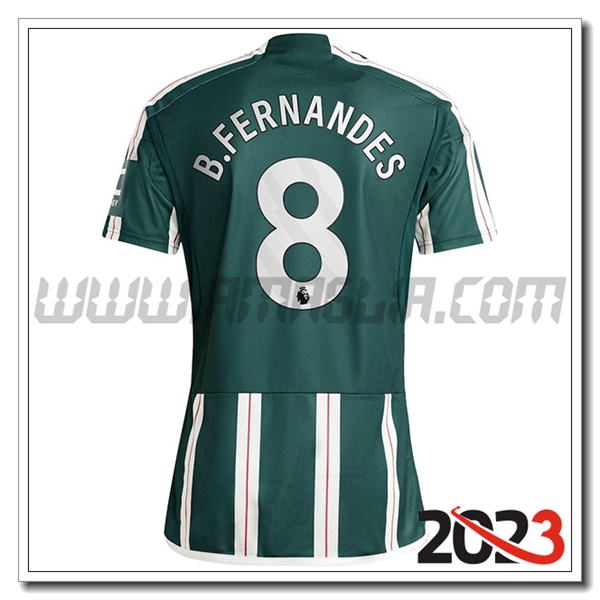 Seconda Maglia Calcio Manchester United B. FERNANDES #8 2023 2024