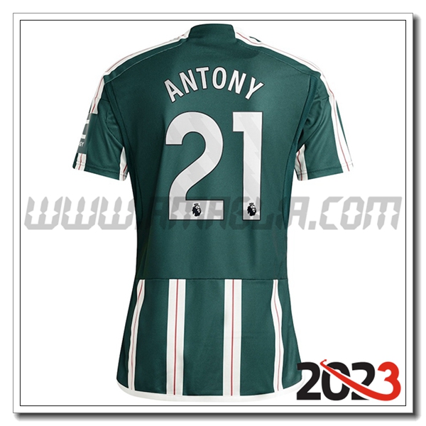 Seconda Maglia Calcio Manchester United ANTONY #21 2023 2024