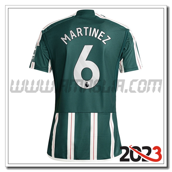 Seconda Maglia Calcio Manchester United MARTINEZ #6 2023 2024