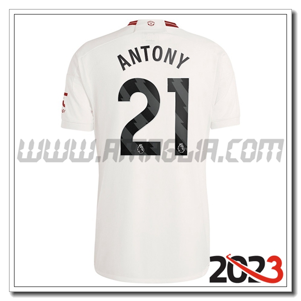 Terza Maglia Calcio Manchester United ANTONY #21 2023 2024