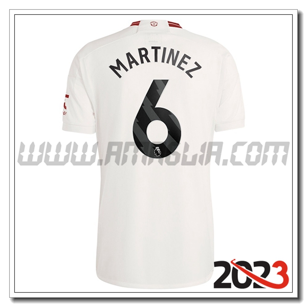 Terza Maglia Calcio Manchester United MARTINEZ #6 2023 2024