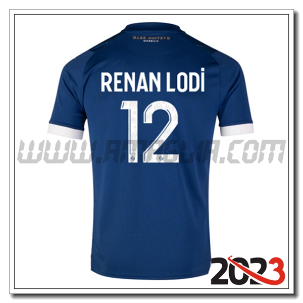 Seconda Maglia Calcio Marsiglia OM RENAN LODI #12 2023 2024