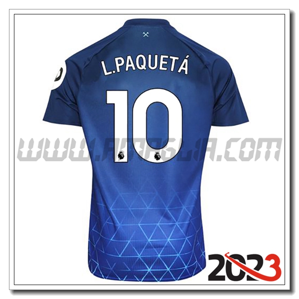 Terza Maglia Calcio West Ham L. PAQUET鑴?#10 2023 2024