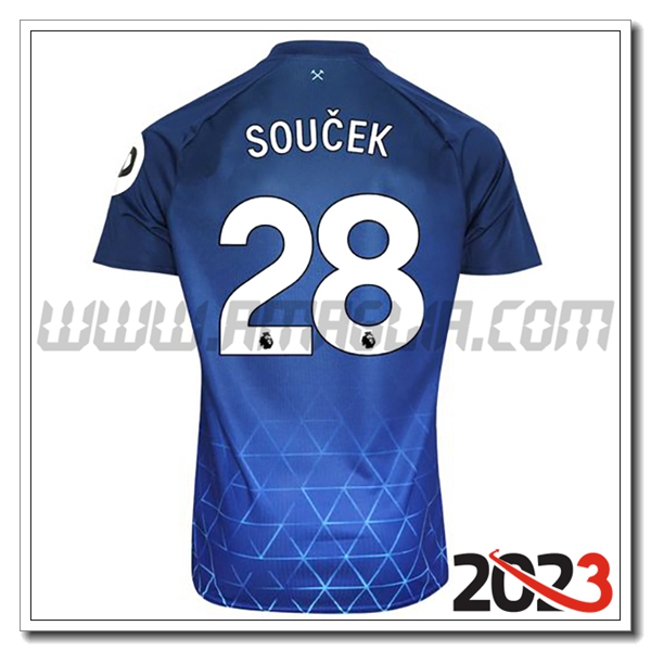 Terza Maglia Calcio West Ham SOUCEK #28 2023 2024