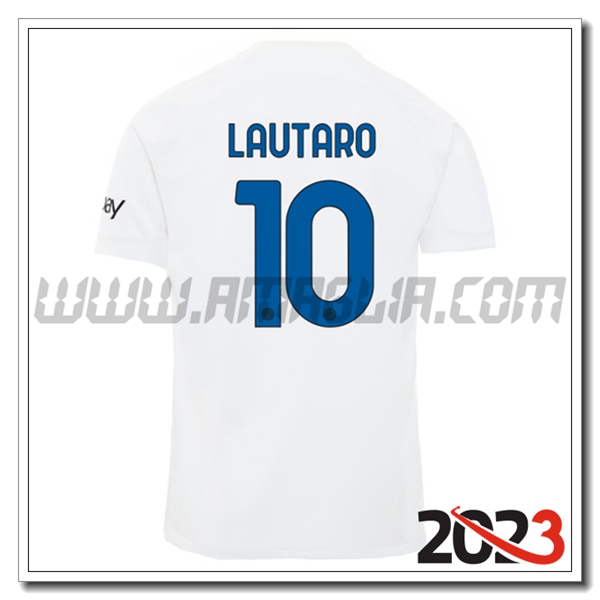 Seconda Maglia Calcio Inter Milan LAUTARO #10 2023 2024