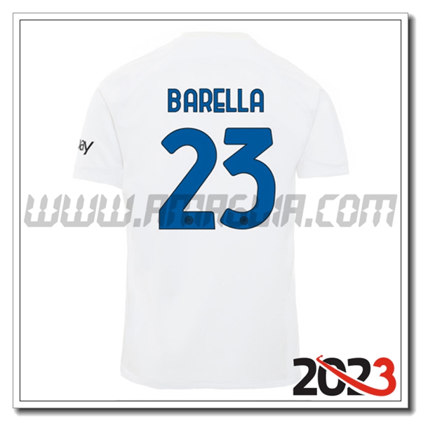Seconda Maglia Calcio Inter Milan BARELLA #23 2023 2024