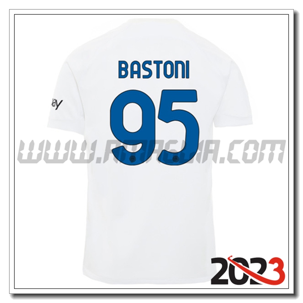 Seconda Maglia Calcio Inter Milan BASTONI #95 2023 2024