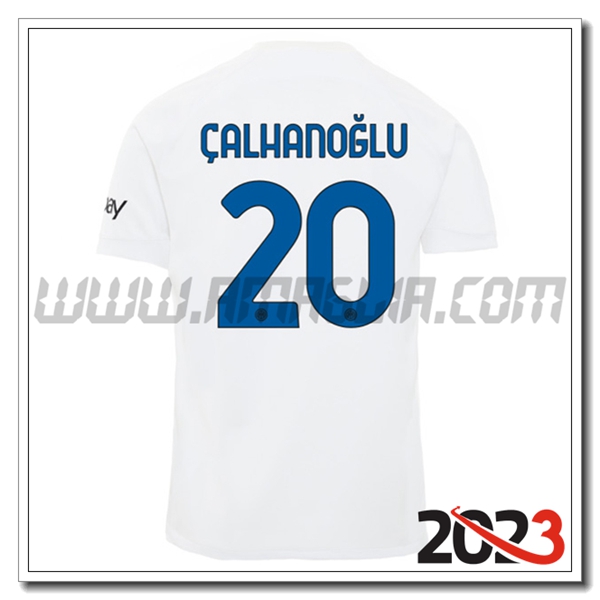 Seconda Maglia Calcio Inter Milan CALHANOGLU #20 2023 2024