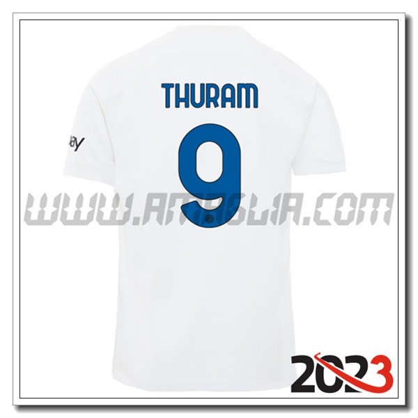 Seconda Maglia Calcio Inter Milan THURAM #9 2023 2024