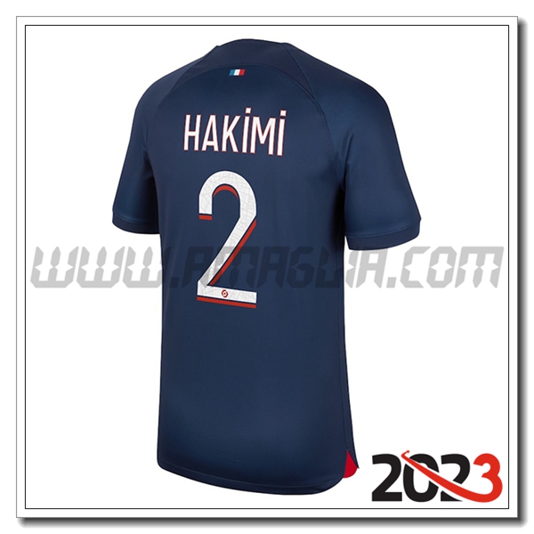 Prima Maglia Calcio PSG HAKIMI #2 2023 2024