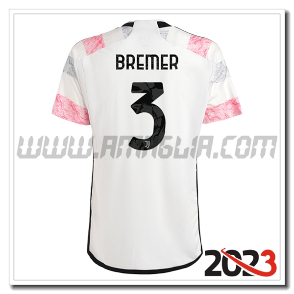 Seconda Maglia Calcio Juventus BREMER #3 2023 2024