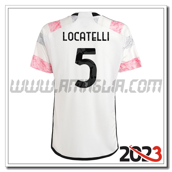Seconda Maglia Calcio Juventus LOCATELLI #5 2023 2024