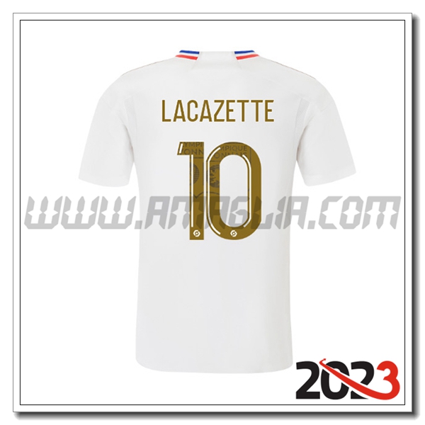 Prima Maglia Calcio Lyon OL LACAZETTE #10 2023 2024