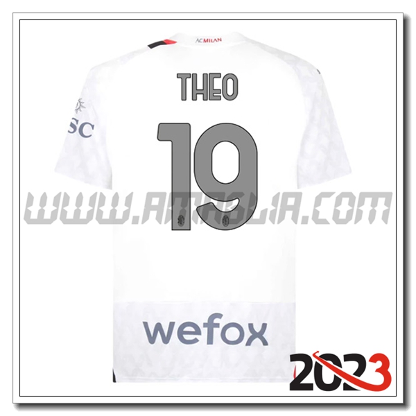 Seconda Maglia Calcio AC Milan THEO #19 2023 2024