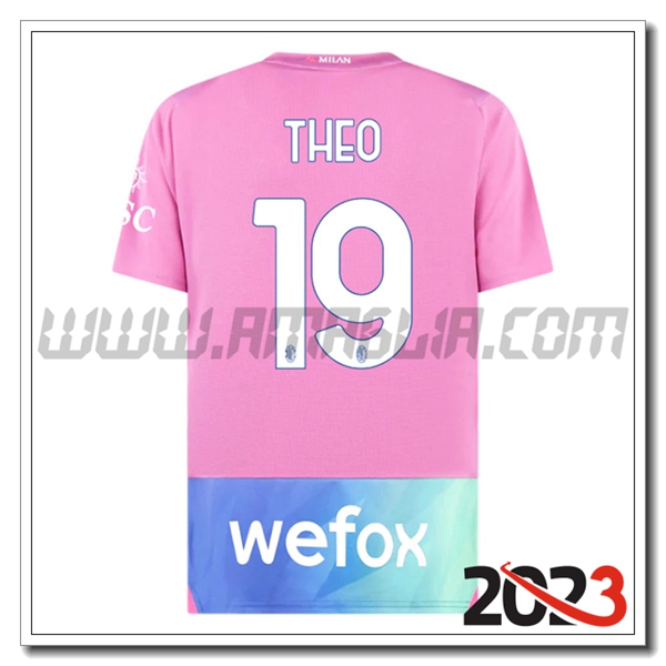 Terza Maglia Calcio AC Milan THEO #19 2023 2024