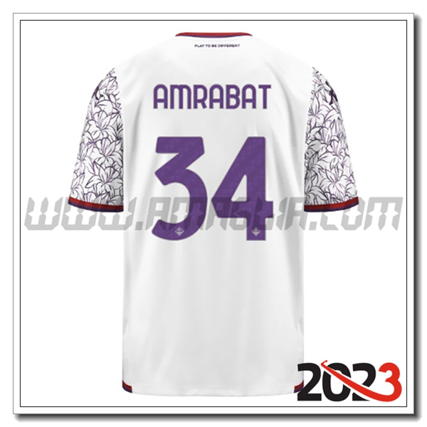 Seconda Maglia Calcio ACF Fiorentina AMRABAT #34 2023 2024