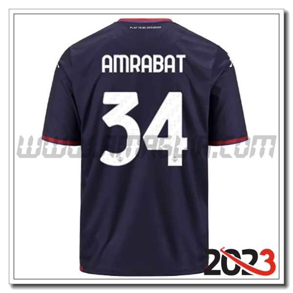 Terza Maglia Calcio ACF Fiorentina AMRABAT 34 2023 2024 Scontate