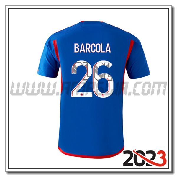 Seconda Maglia Calcio Lyon OL BARCOLA #26 2023 2024