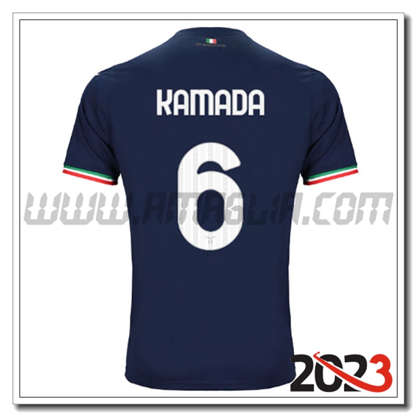 Seconda Maglia Calcio SS Lazio KAMADA #6 2023 2024