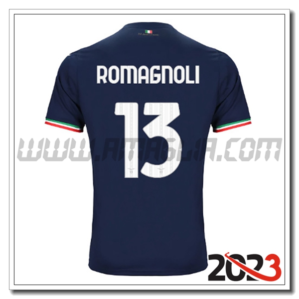 Seconda Maglia Calcio SS Lazio ROMAGNOLI #13 2023 2024