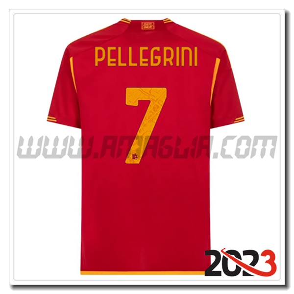 Prima Maglia Calcio AS Roma PELLEGRINI #7 2023 2024
