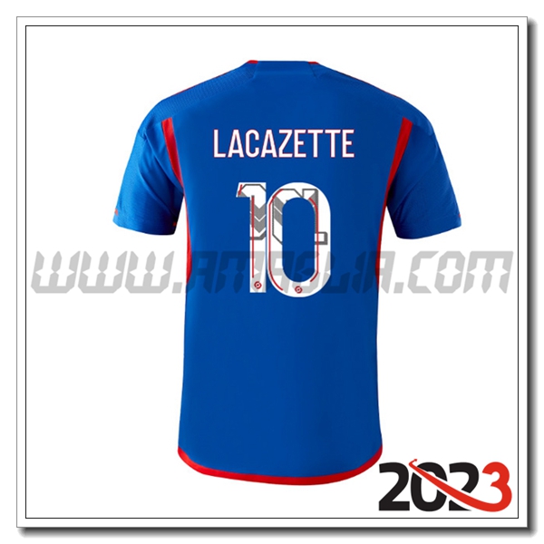 Seconda Maglia Calcio Lyon OL LACAZETTE #10 2023 2024