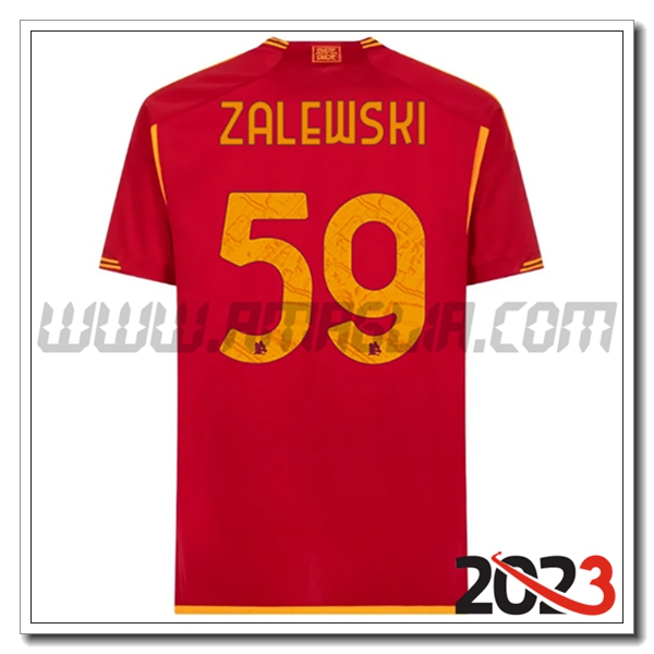Prima Maglia Calcio AS Roma ZALEWSKI #59 2023 2024
