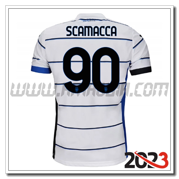 Seconda Maglia Calcio Atalanta SCAMACCA #90 2023 2024