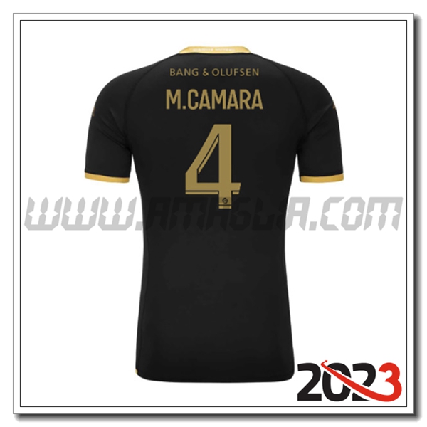 Seconda Maglia Calcio AS Monaco M.CAMARA #4 2023 2024