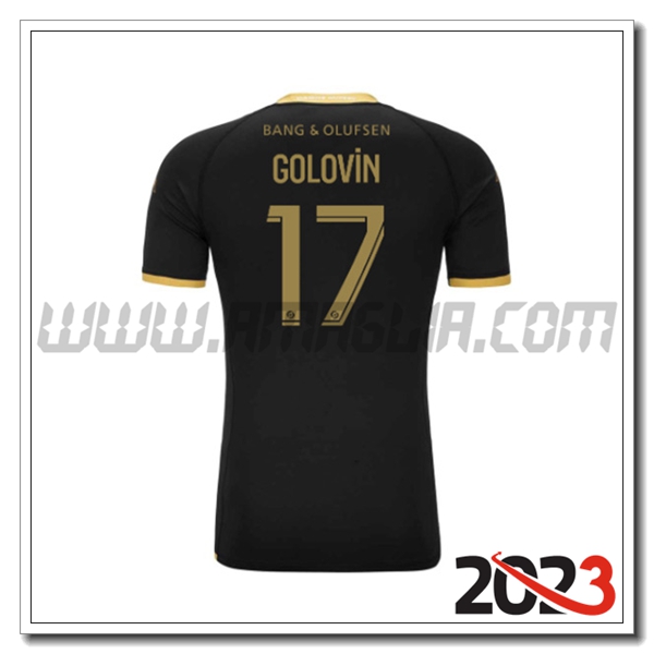 Seconda Maglia Calcio AS Monaco GOLOVIN #17 2023 2024