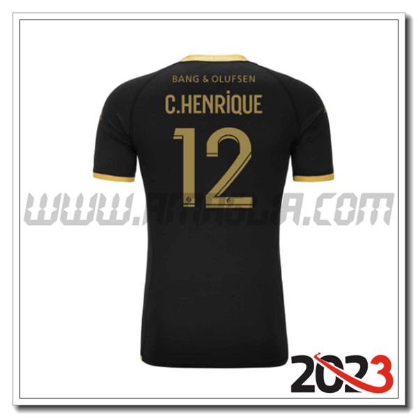 Seconda Maglia Calcio AS Monaco C.HENRIQUE #12 2023 2024
