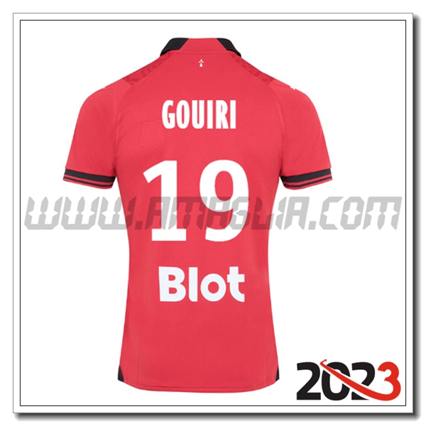 Prima Maglia Calcio Stade Rennais GOUIRI #19 2023 2024