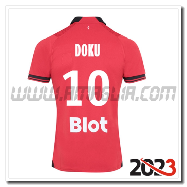 Prima Maglia Calcio Stade Rennais DOKU #10 2023 2024
