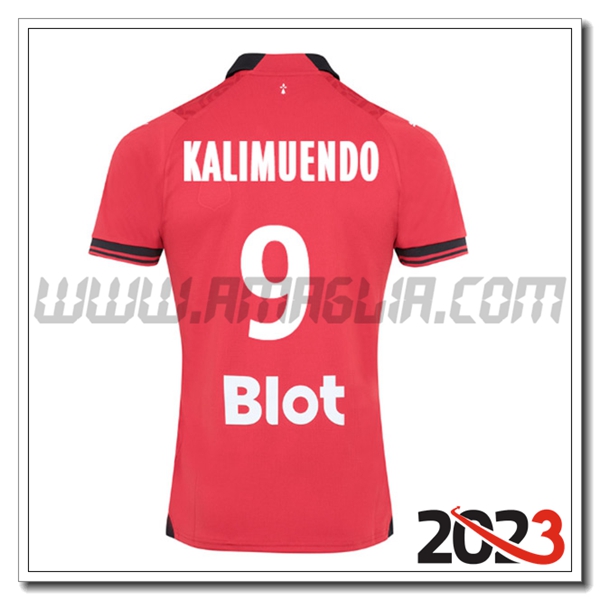 Prima Maglia Calcio Stade Rennais KALIMUENDO #9 2023 2024
