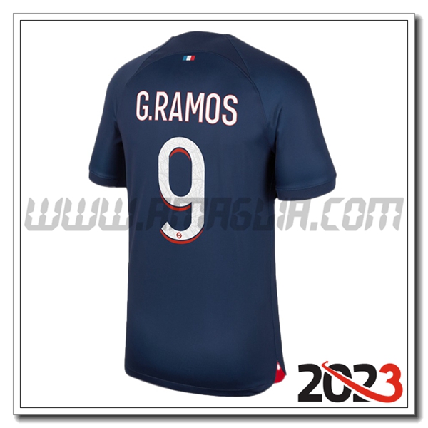 Prima Maglia Calcio PSG G.RAMOS #9 2023 2024