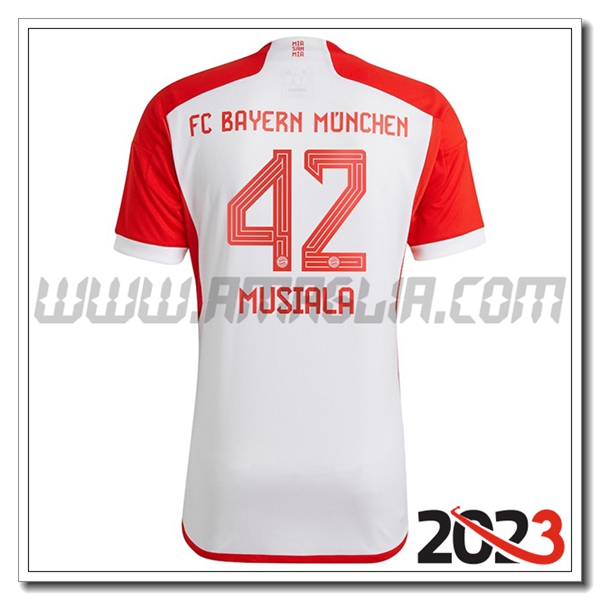 Prima Maglia Calcio Bayern Monaco MUSIALA #42 2023 2024