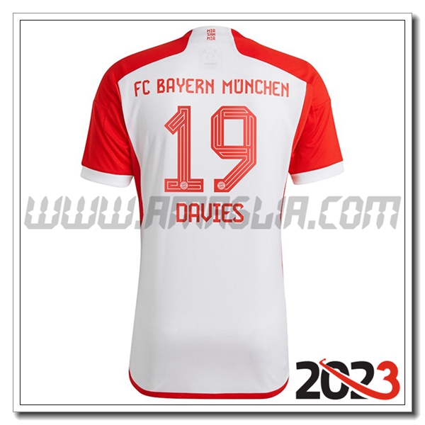 Prima Maglia Calcio Bayern Monaco DAVIES #19 2023 2024