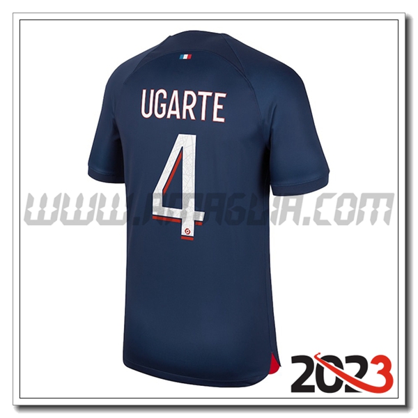 Prima Maglia Calcio PSG UGARTE #4 2023 2024