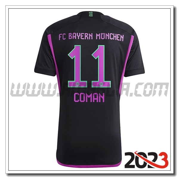 Seconda Maglia Calcio Bayern Monaco COMAN #11 2023 2024