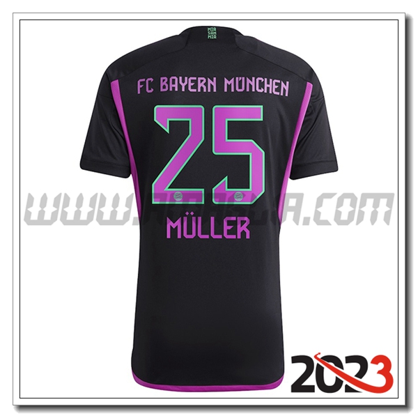 Seconda Maglia Calcio Bayern Monaco M脺LLER #25 2023 2024