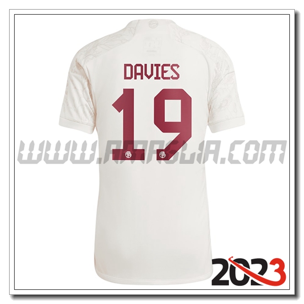 Terza Maglia Calcio Bayern Monaco DAVIES #19 2023 2024